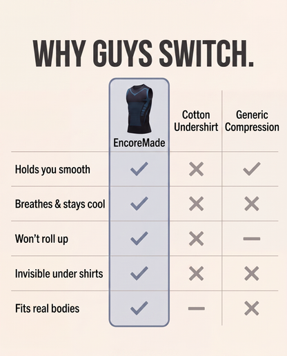 EncoreMade Contour Tank featuring HoldCore™ Compression